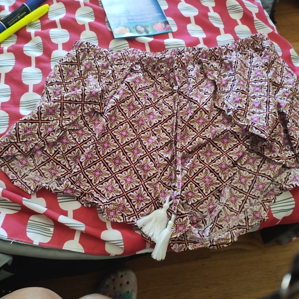 Victoria's Secret Pink and White Floral High Waist Shorts